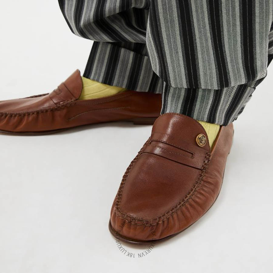 Giày Loafer Versace Guanto Leather 1023322-1A17346_1N87J VSC415