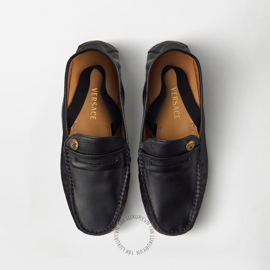 Giày Loafer Versace Guanto Leather 1023431-1A17346_1B55J VSC282