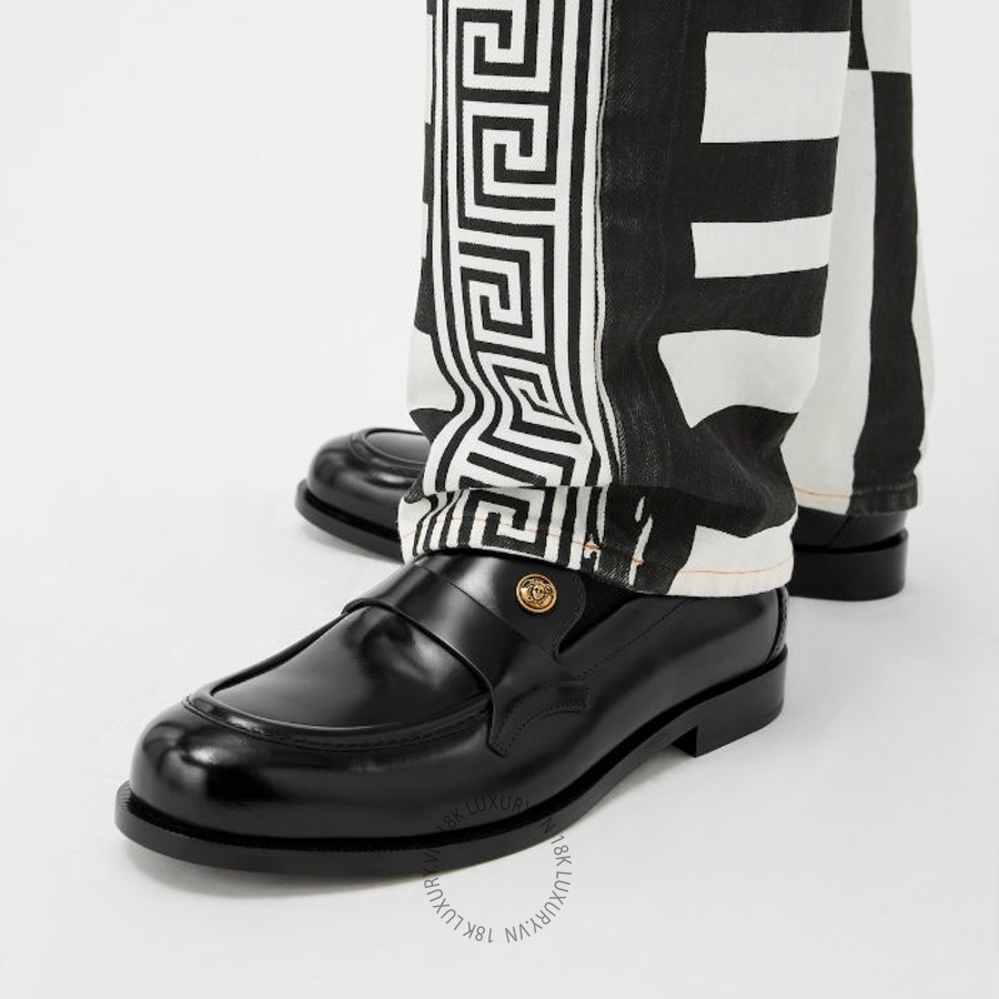 Giày Loafer Versace Manu Leather 1023320-1A14457_1B55J VSC407