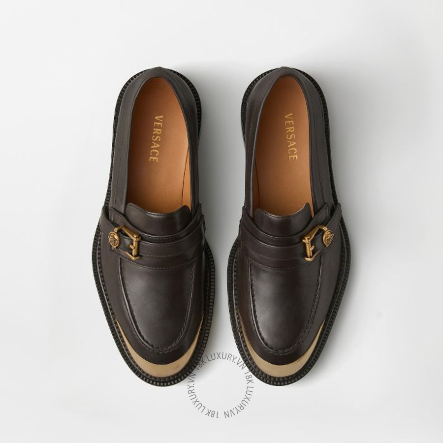 Giày Loafer Versace Primo Leather 1023843-1A17705_1NB3J VSC245
