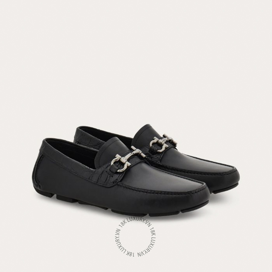 Giày lười moca nam Salvatore Ferragamo Gancini Driver ornament 02A664789628 SPP180