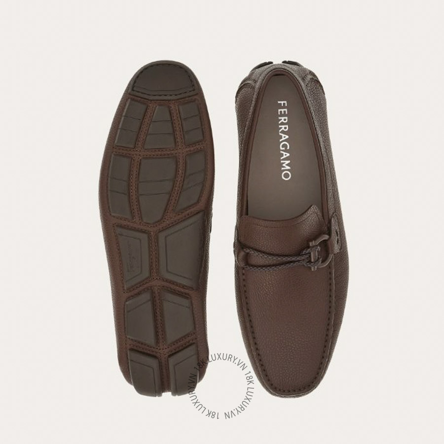 Giày lười moca nam Salvatore Ferragamo Gancini Driver ornament 02B796753176 SPP066 14 Giày lười moca nam Salvatore Ferragamo Gancini Driver ornament 02B796753176 SPP066