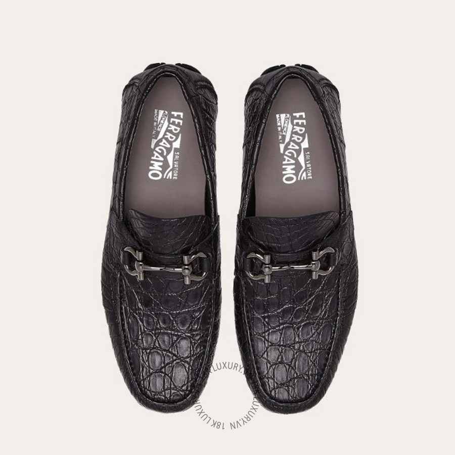 Giày lười moca nam Salvatore Ferragamo Gancini Driver ornament 02C529732688 SPP159 10 Giày lười moca nam Salvatore Ferragamo Gancini Driver ornament 02C529732688 SPP159