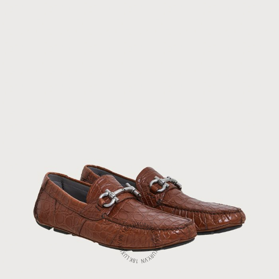 Giày lười moca nam Salvatore Ferragamo Gancini Driver ornament 02C529756396 SPP158