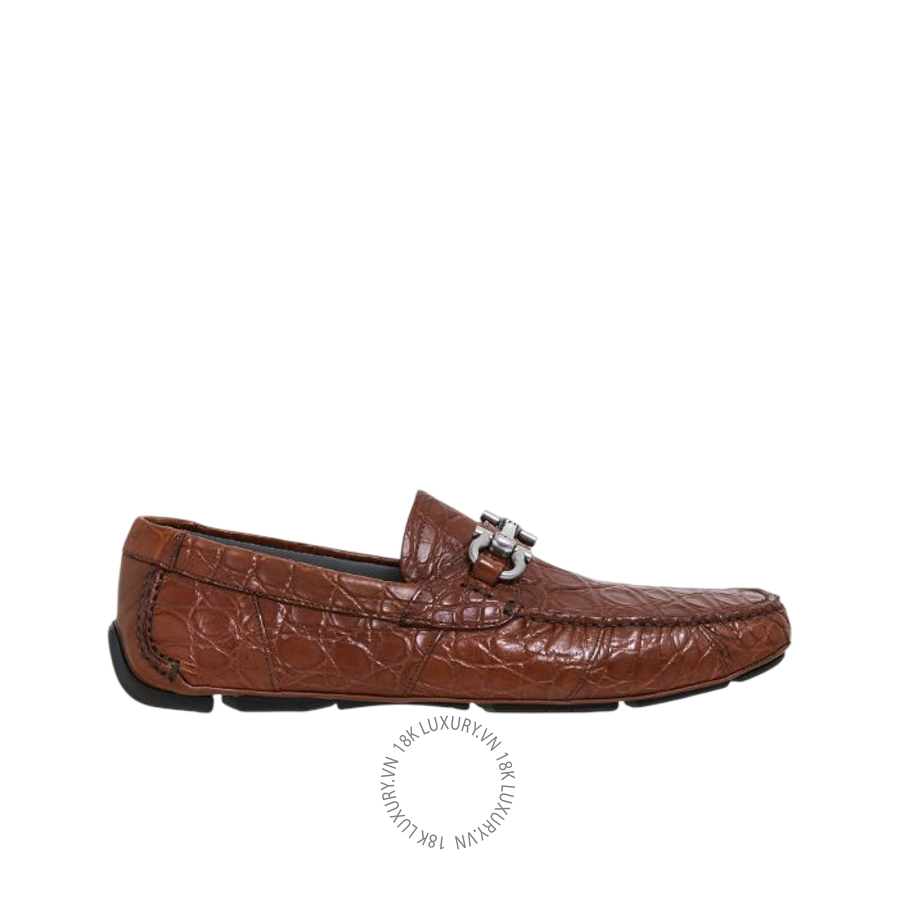Giày lười moca nam Salvatore Ferragamo Gancini Driver ornament 02C529756396 SPP158