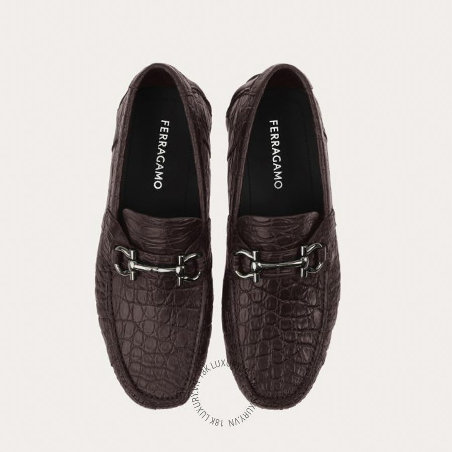 Giày lười moca nam Salvatore Ferragamo Gancini Driver ornament 02C529792393 SPP157 14 Giày lười moca nam Salvatore Ferragamo Gancini Driver ornament 02C529792393 SPP157