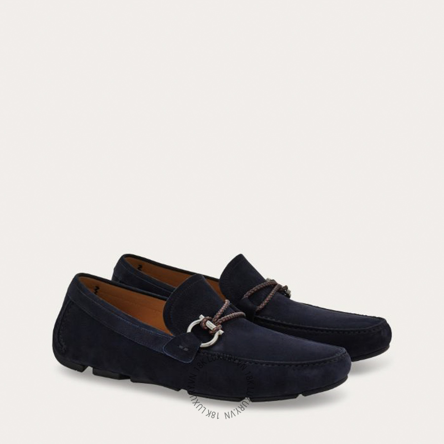Giày lười moca nam Salvatore Ferragamo Gancini ornament driver 02B796794908 SPP090