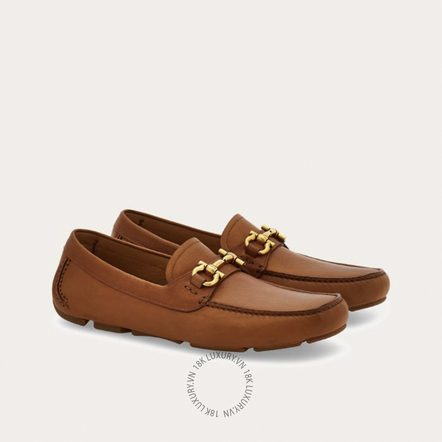 Giày lười moca nam Salvatore Ferragamo Gancini ornament driver 02C398794903 SPP069