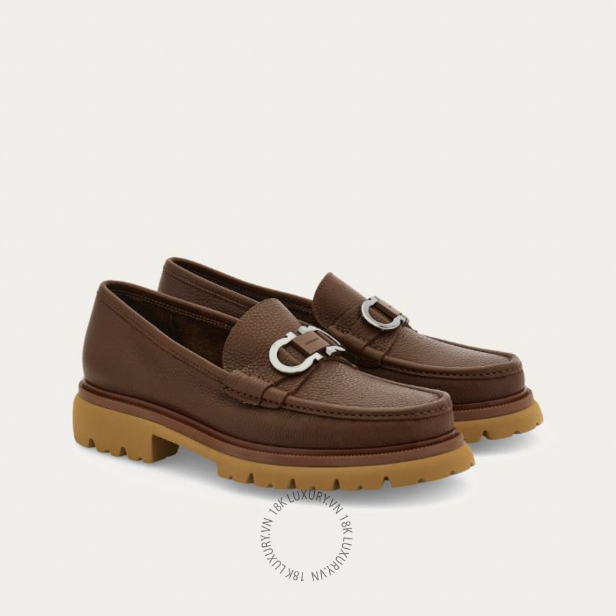 Giày lười nam Salvatore Ferragamo Gancini ornament loafer 02B138797371 SPP183