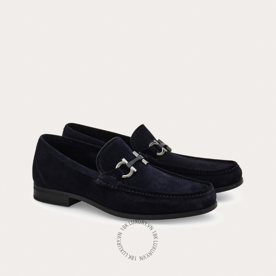 Giày lười nam Salvatore Ferragamo Gancini ornament moccasin 029392794896 SPP185
