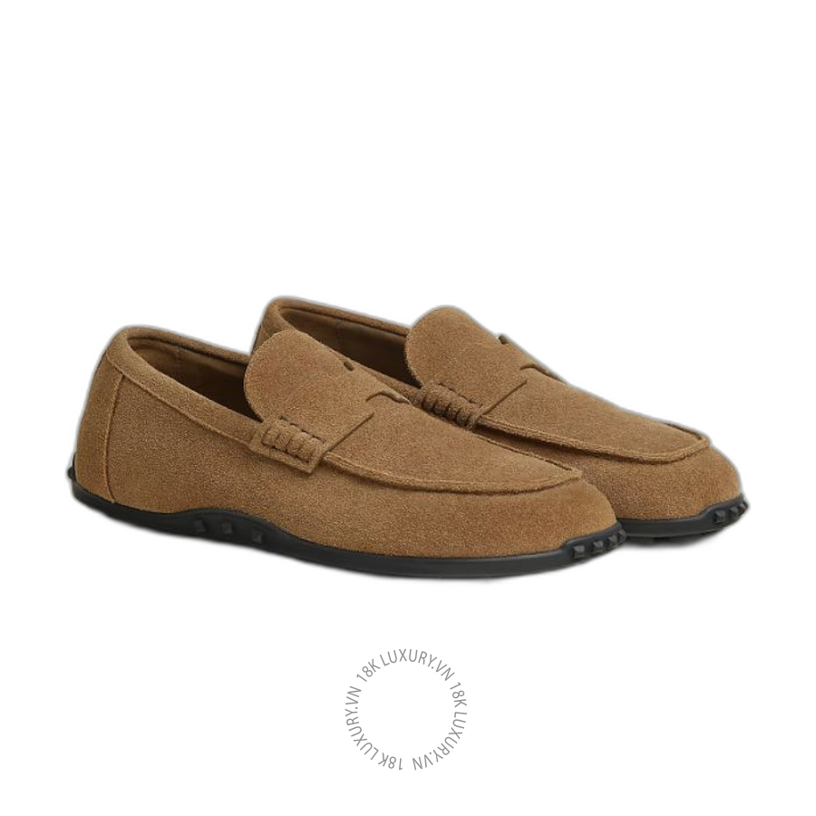 Giày Moca Hermes Lazy loafer Brun Fumé H252020Z E5350 MHM584