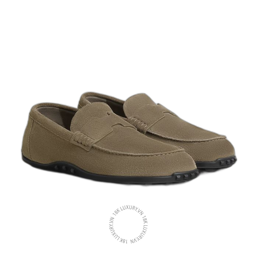 Giày Moca Hermes Lazy loafer Étoupe H252020Z X3350 MHM586