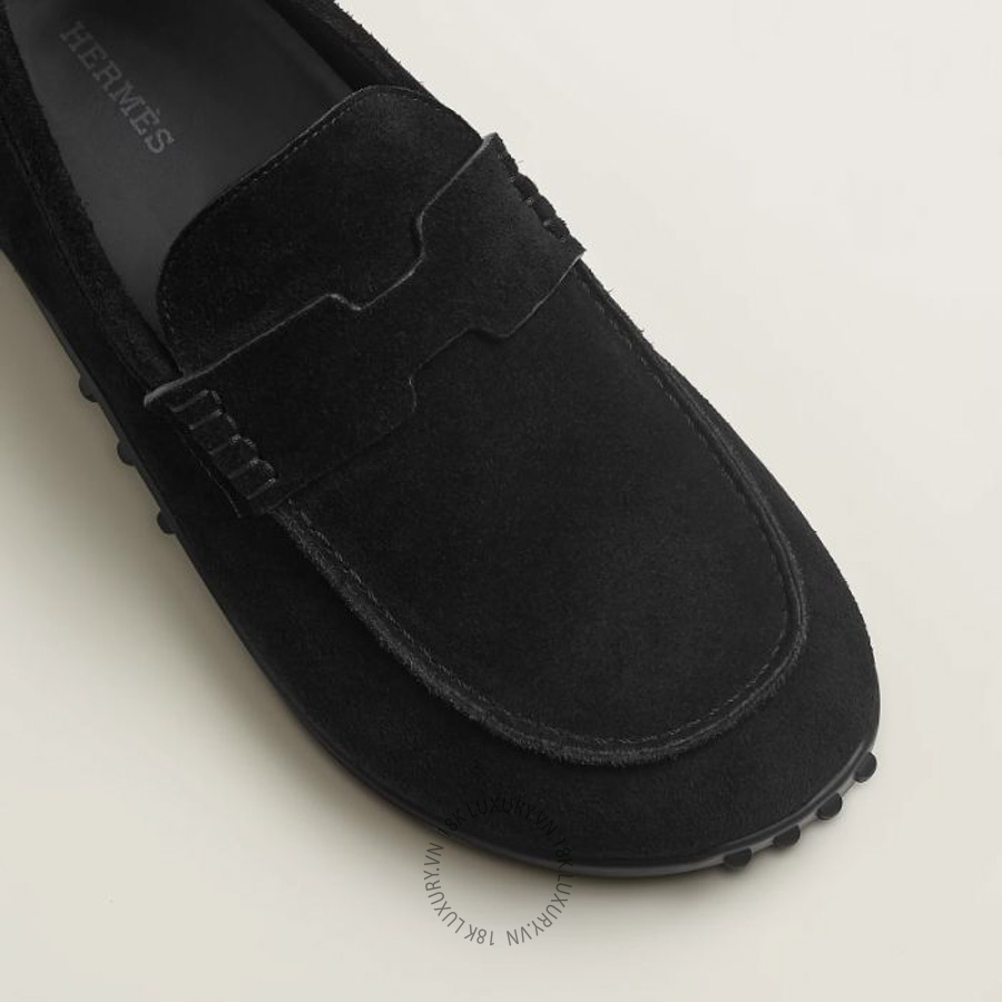 Giày Moca Hermes Lazy loafer Noir H252020Z 02350 MHM583 14 Giày Moca Hermes Lazy loafer Noir H252020Z 02350 MHM583