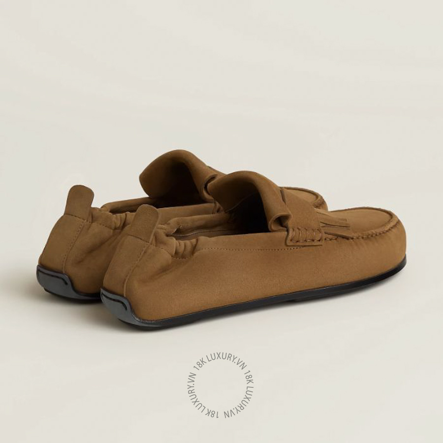 Giày Moca Hermes Nod loafer Brun Fumé H262103Z E5355 MHM595 13 Giày Moca Hermes Nod loafer Brun Fumé H262103Z E5355 MHM595