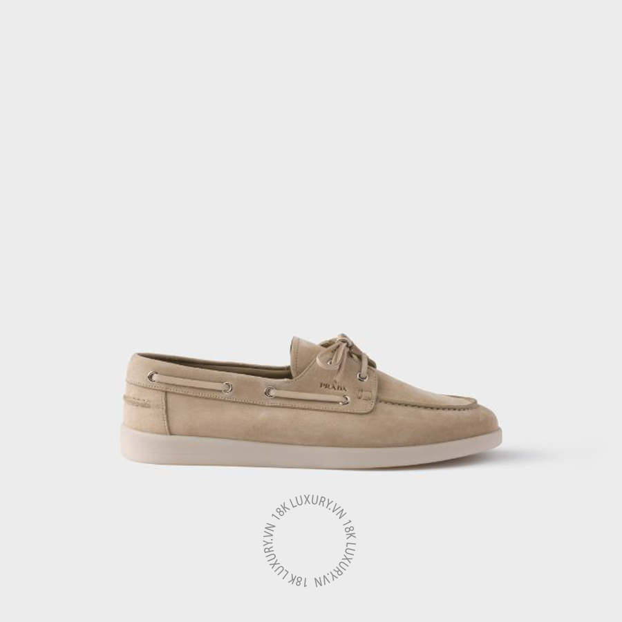 Giày moca Prada Suede boat shoes with laces 2EG503_103_F0FHI_F_G001 NGPR062