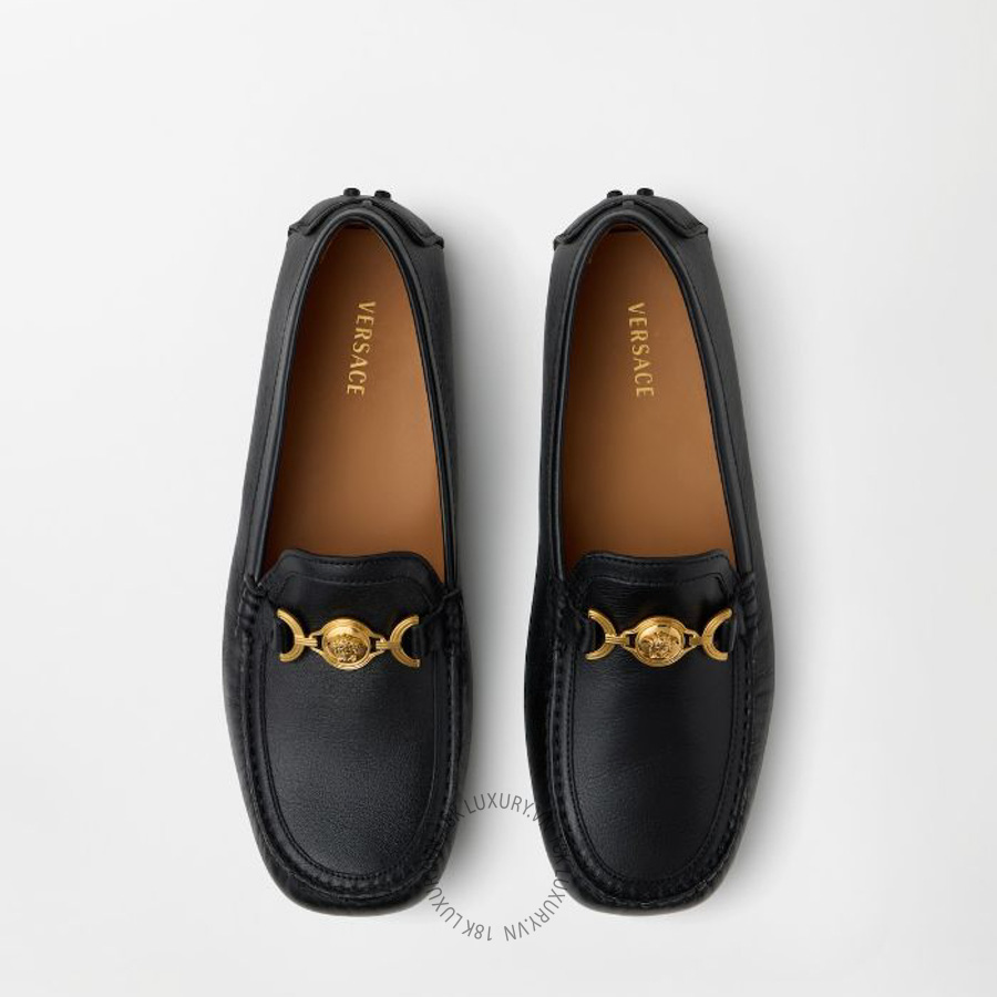 Giày Moca Versace Robin Driver Shoes 1026689-1A18559_1B00G VSC373