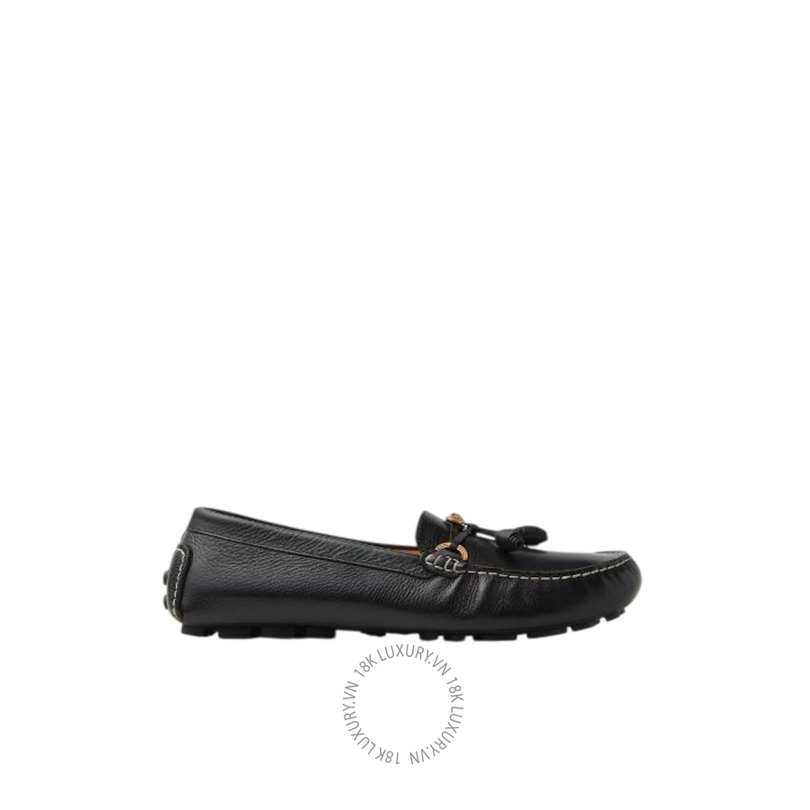 Giày Moca Versace Robin Leather Driving Shoes 1024731-1A18559_1B55J VSC398