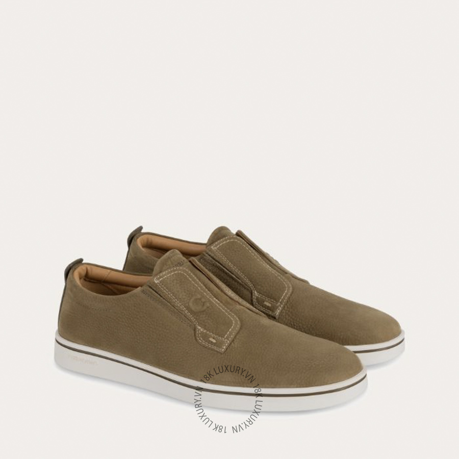 Giày nam Salvatore Ferragamo Derby slip-on soy seed 02A000796933 SPP010