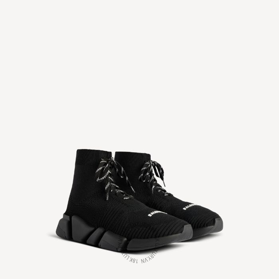 Giày Sneaker Boots Balenciaga Women's Speed 2.0 Lace-up in Black 617214W2DB11013 BCA712