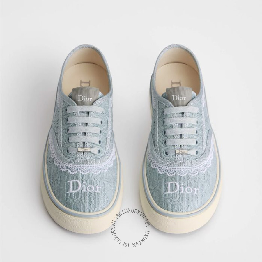 Giày Sneaker Dior Saltwind Bleu Ciel Dior Oblique Embroidered Cotton and White Lace KCK519OCC_S45B WWHG033 22 Giày Sneaker Dior Saltwind Bleu Ciel Dior Oblique Embroidered Cotton and White Lace KCK519OCC_S45B WWHG033