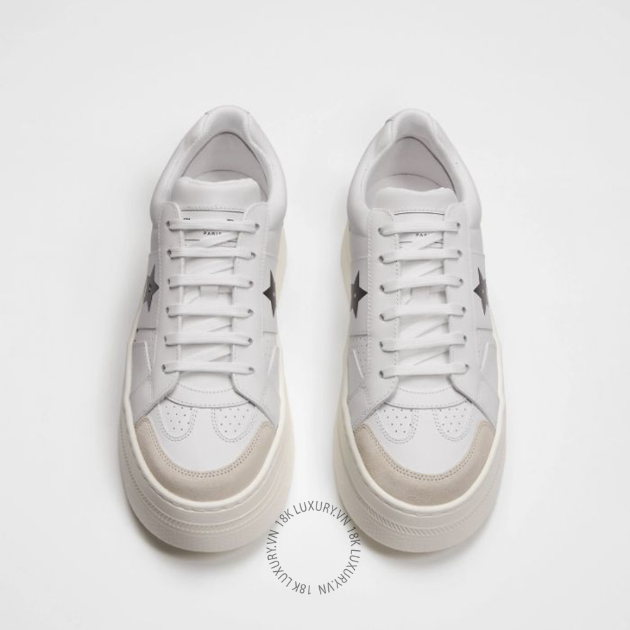 Giày Sneaker Dior Star Platform White Calfskin and Suede Calfskin KCK413CLD_S19W WWHG056 20 Giày Sneaker Dior Star Platform White Calfskin and Suede Calfskin KCK413CLD_S19W WWHG056