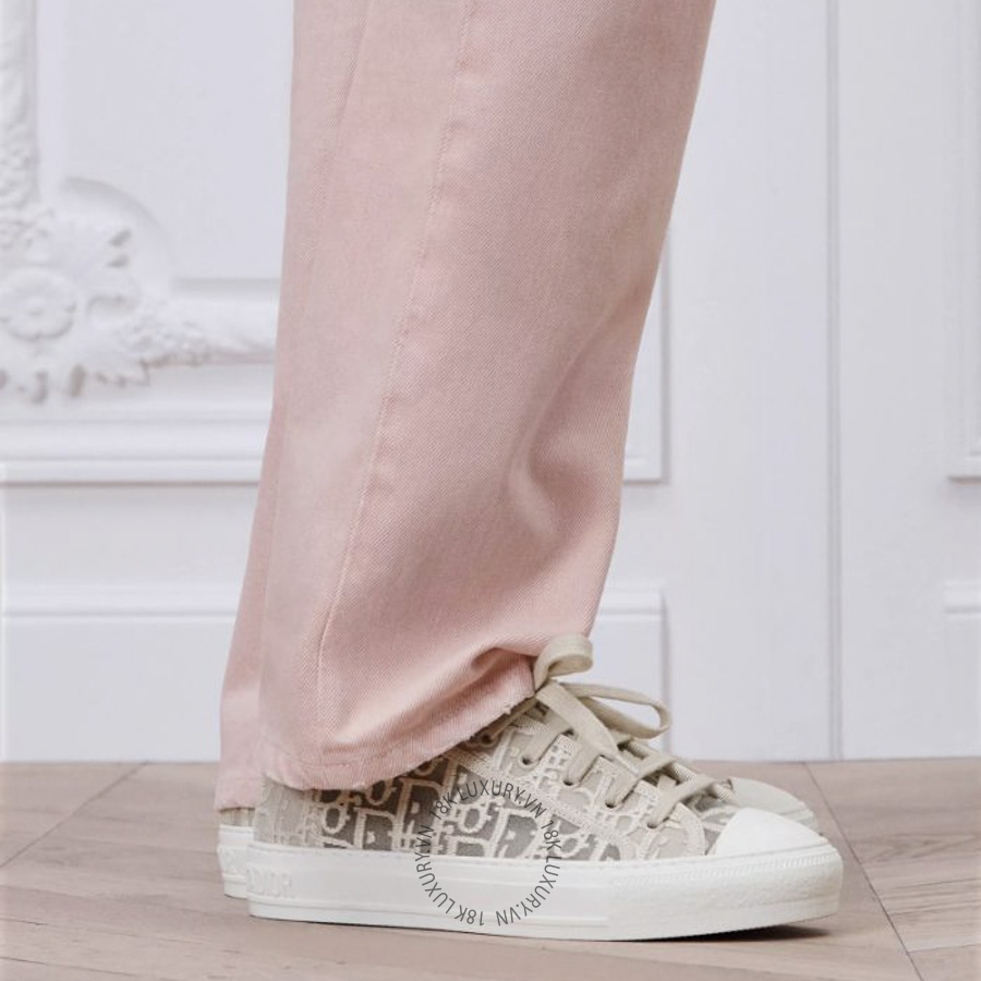 Giày Sneaker Walk'n'Dior Ecru Dior Oblique Embroidered Mesh KCK537OEN_S02U WWHG019