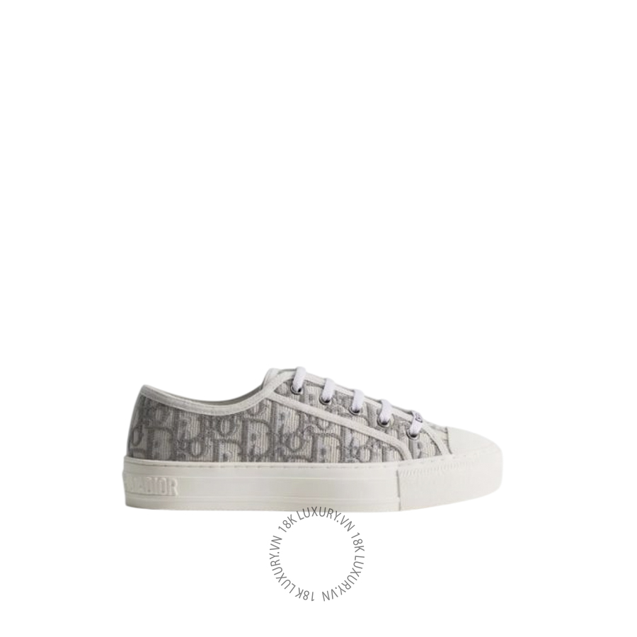 Giày Sneaker Walk'n'Dior Stone Gray Dior Oblique Embroidered Cotton KCK211OBE_S33G WWHG060