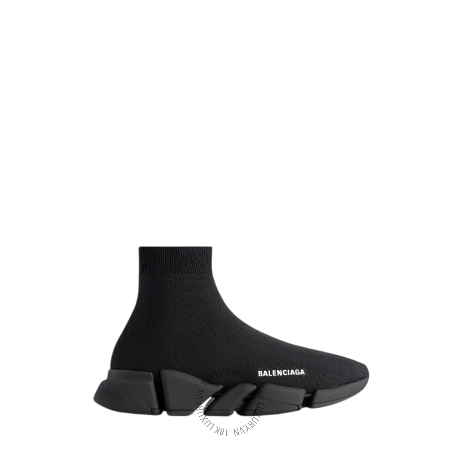 Giày Socks Sneaker Balenciaga Women's Speed 2.0 Recycled Knit in Black 617196W2DB11013 BCA658