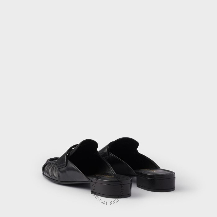 Giày sục Prada Leather mules 1D174O_007_F0002_F_020 NGPR347 18 Giày sục Prada Leather mules 1D174O_007_F0002_F_020 NGPR347