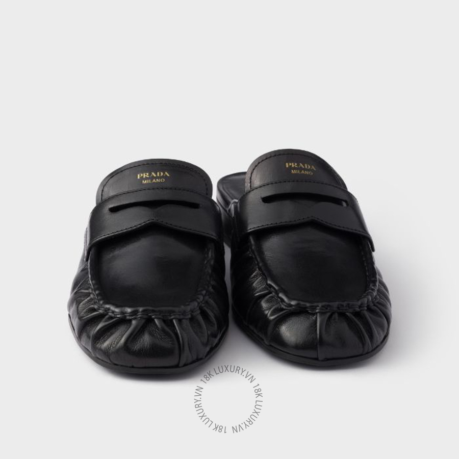 Giày sục Prada Leather mules 1D174O_007_F0002_F_020 NGPR347 20 Giày sục Prada Leather mules 1D174O_007_F0002_F_020 NGPR347