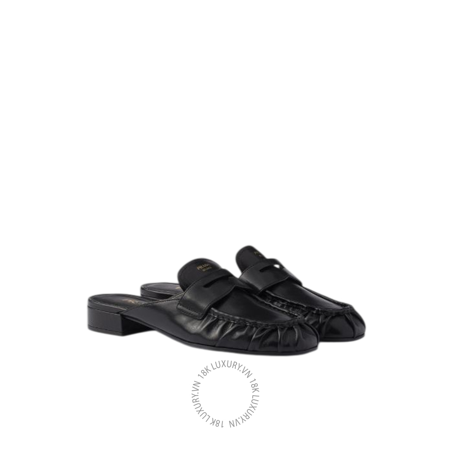 Giày sục Prada Leather mules 1D174O_007_F0002_F_020 NGPR347