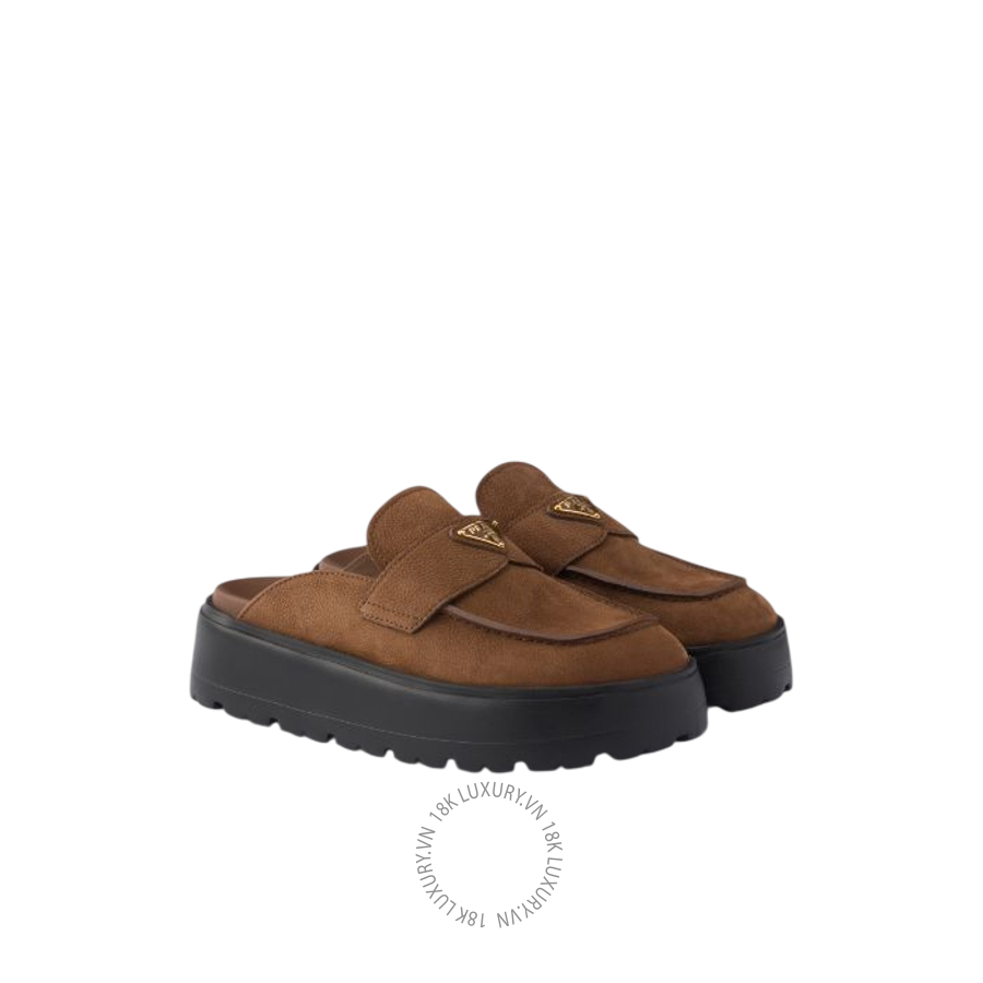 Giày sục Prada Nubuck flatform mules 1XZ778_3I9P_F0324_F_D045 NGPR263