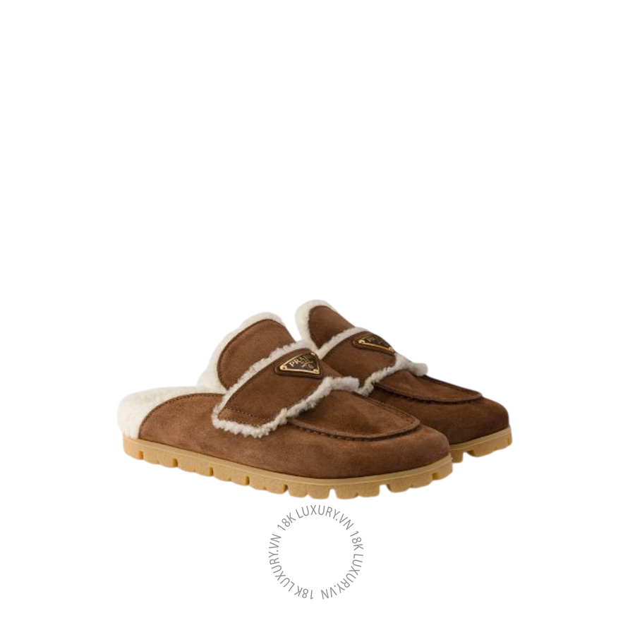 Giày sục Prada Suede and shearling mules 1R129O_JFT_F0324_F_ZF20 NGPR259