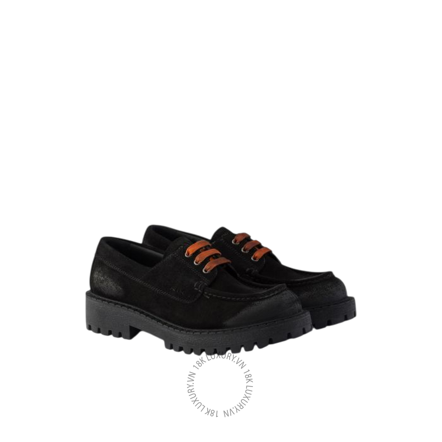 Giày tây Prada Waxed suede lace-up 2EE416_0B2_F0002_F_G001 NGPR146