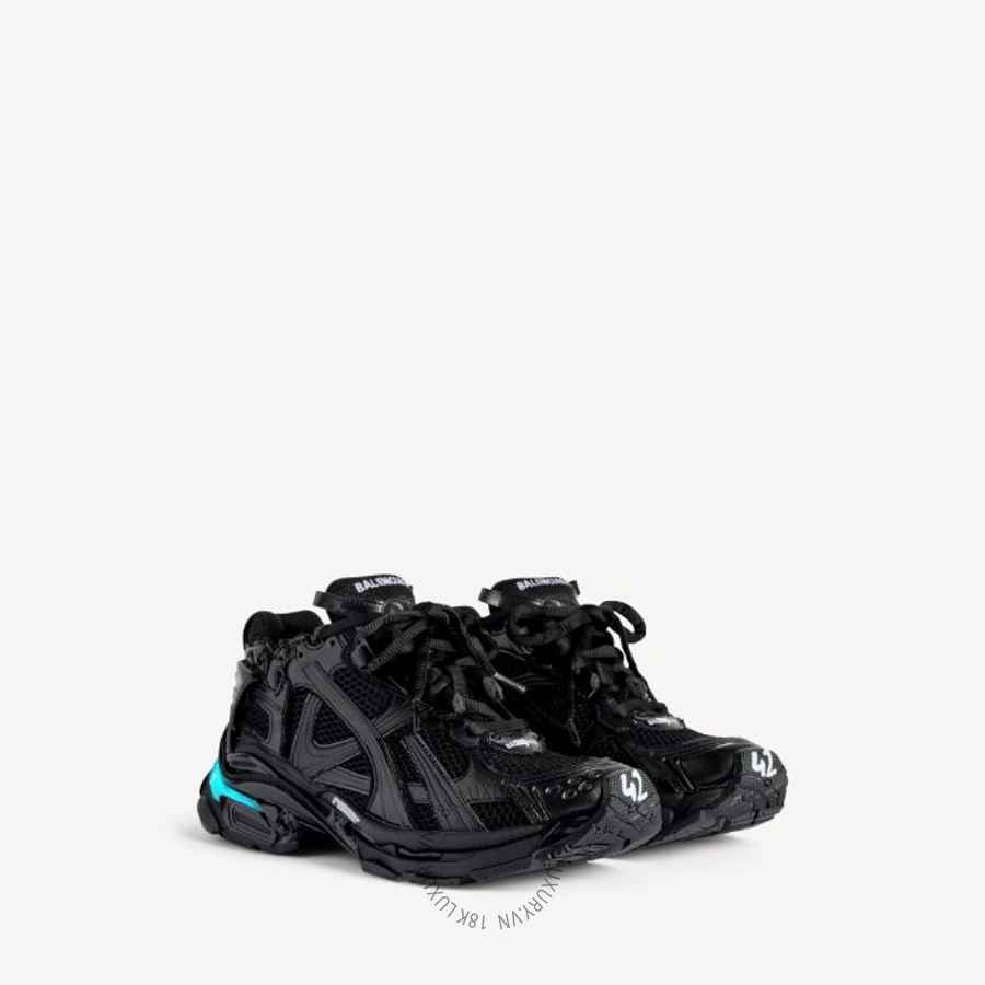Giày Thể Thao Balenciaga Men's Runner Led Sneaker in Black 853225WRNLD1000 BCA458