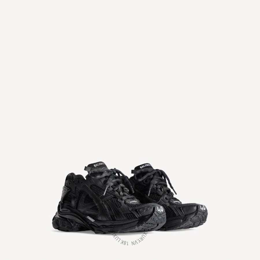 Giày Thể Thao Balenciaga Men's Runner Sneaker in Black 772774W3RBT1000 BCA455