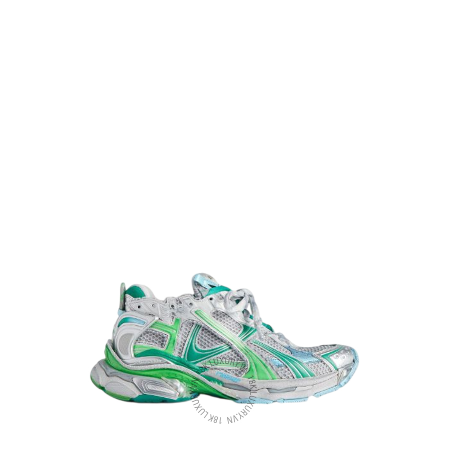 Giày Thể Thao Balenciaga Men's Runner Sneaker in Grey/green/blue 772774W3RMU1340 BCA536