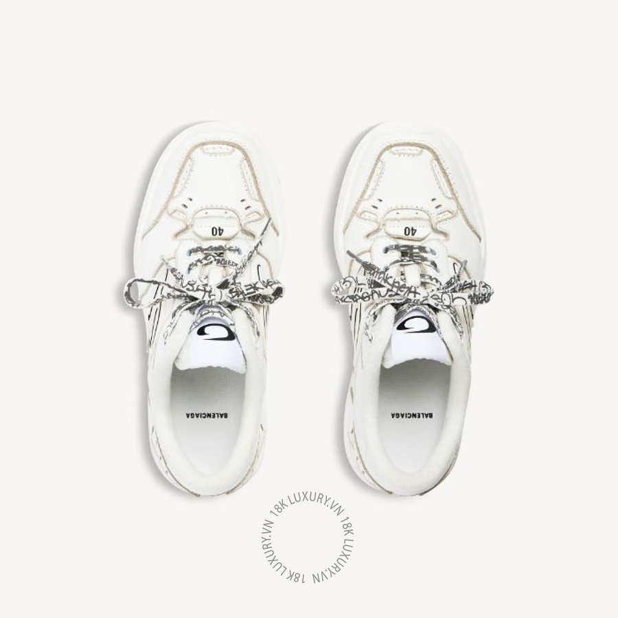 Giày Thể Thao Balenciaga Women's Hamptons Clean Sneaker in White 841763WCURC9000 BCA727 21 Giày Thể Thao Balenciaga Women's Hamptons Clean Sneaker in White 841763WCURC9000 BCA727