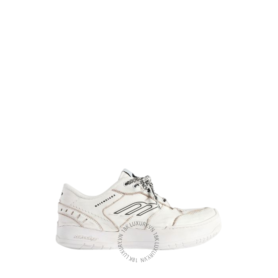 Giày Thể Thao Balenciaga Women's Hamptons Platform Sneaker in White 856420WHMPP9000 BCA726