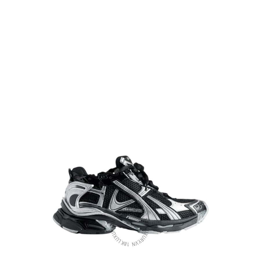 Giày Thể Thao Balenciaga Women's Runner Sneaker in Black/silver 772767W3RMU1100 BCA654