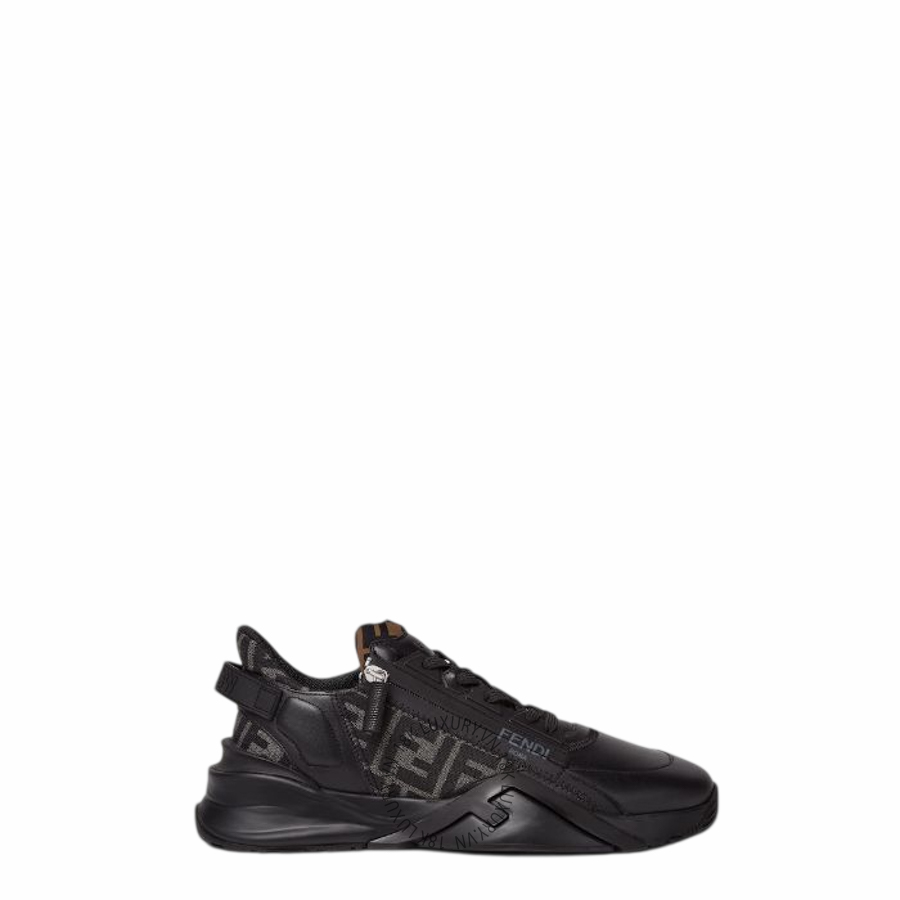 Giày thể thao Fendi Flow Sneakers Black leather 7E1392AJZHF1DV5 NGFD124