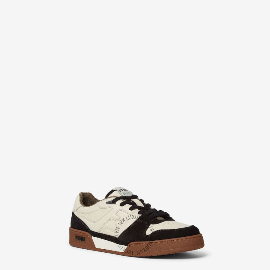 Giày thể thao Fendi Match Sneakers Low tops in black suede 7E1493AHH2F1FZB NGFD132
