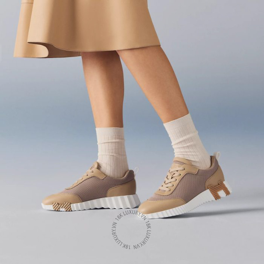 Giày thể thao Hermes Bouncing sneaker Beige Lin H261015Z 5K360 MHM498