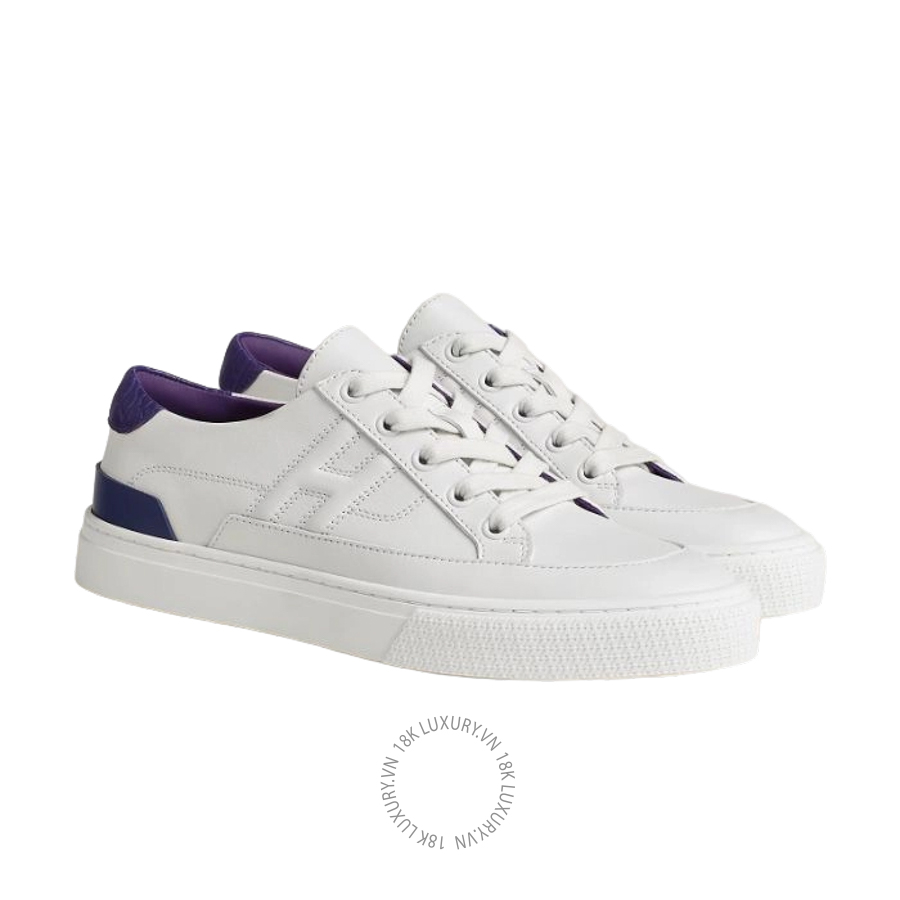 Giày thể thao Hermes Deep sneaker blanc/violet majorette H231242Z 90350 MHM502