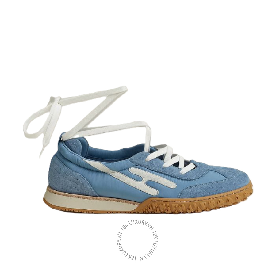 Giày thể thao Hermes Mascot sneaker Bleu Jean / Blanc H261006Z 3R360 MHM529