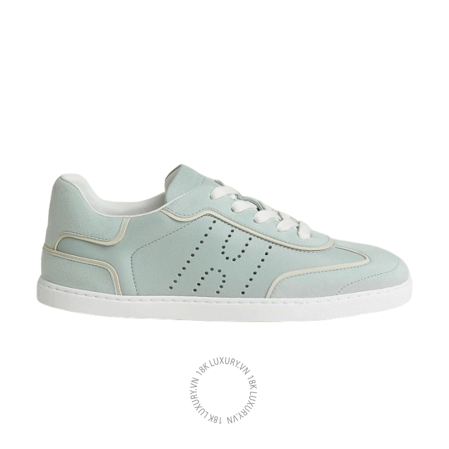 Giày thể thao Hermes Match sneaker Bleu Glacier / Beige Glaise H261030Z 18360 MHM514
