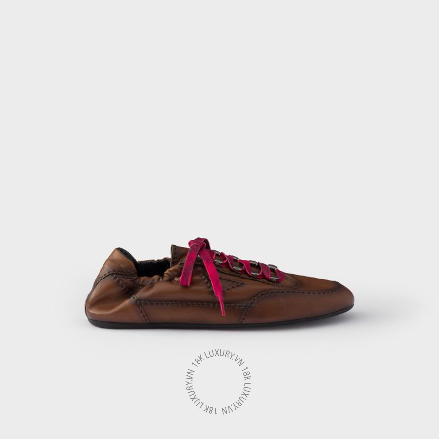 Giày thể thao Prada Collapse antiqued nappa leather with hooks 2EE490_2HKD_F0316_F_G000 NGPR005