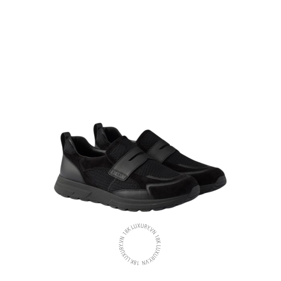 Giày thể thao Prada Prax mesh fabric and leather loafers 2DE163_3ZM0_F0002_F_G000 NGPR075