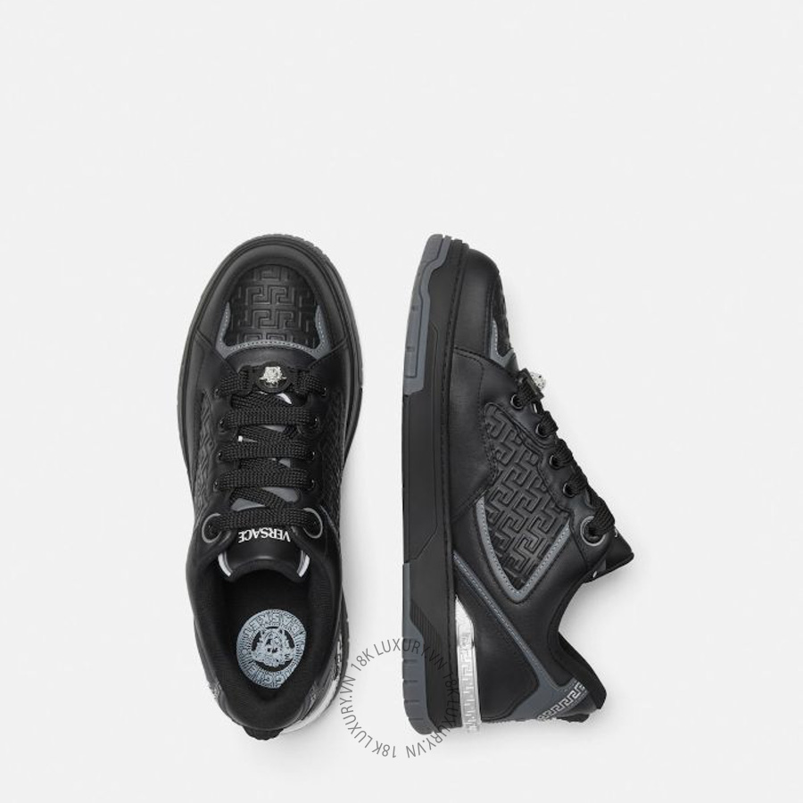 Giày Thể Thao Versace Biggie Basket Leather Sneakers 1020593-1A14615_1B00P VSC377 12 Giày Thể Thao Versace Biggie Basket Leather Sneakers 1020593-1A14615_1B00P VSC377