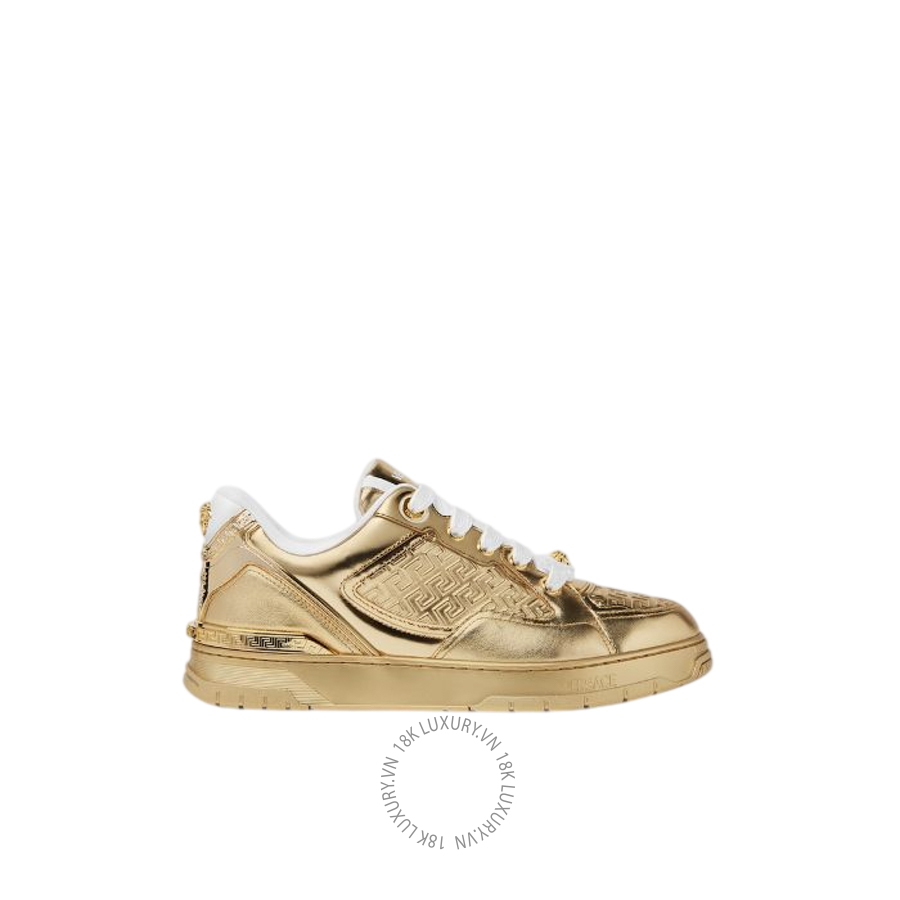 Giày Thể Thao Versace Biggie Basket Metallic Sneakers 1020593-1A15073_1X00V VSC409
